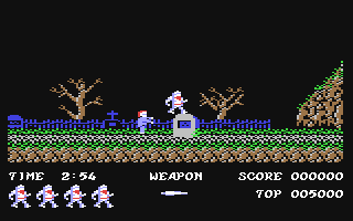 Screenshot of Ghosts and Goblins game